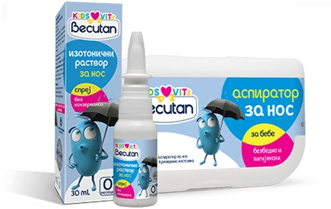 Becutan KIDS VITS izotonični rastvor za nos, Becutan KIDS VITS nazalni aspirator